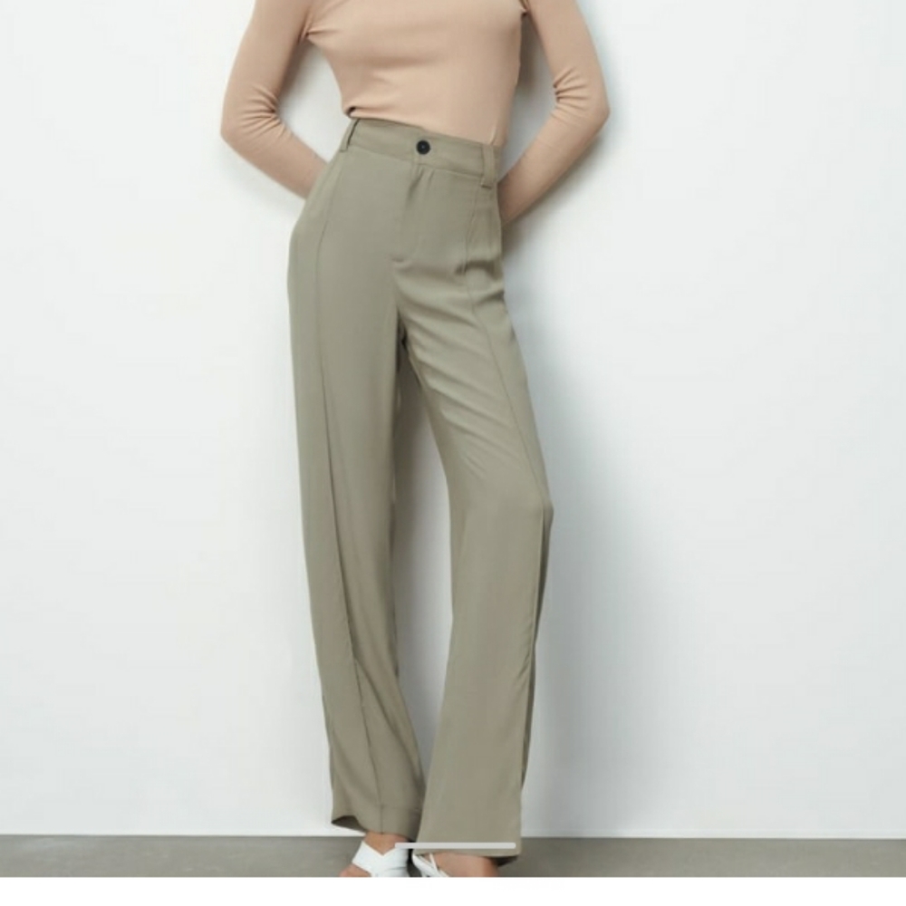 Zara XS The Françoise full length straight leg trouser